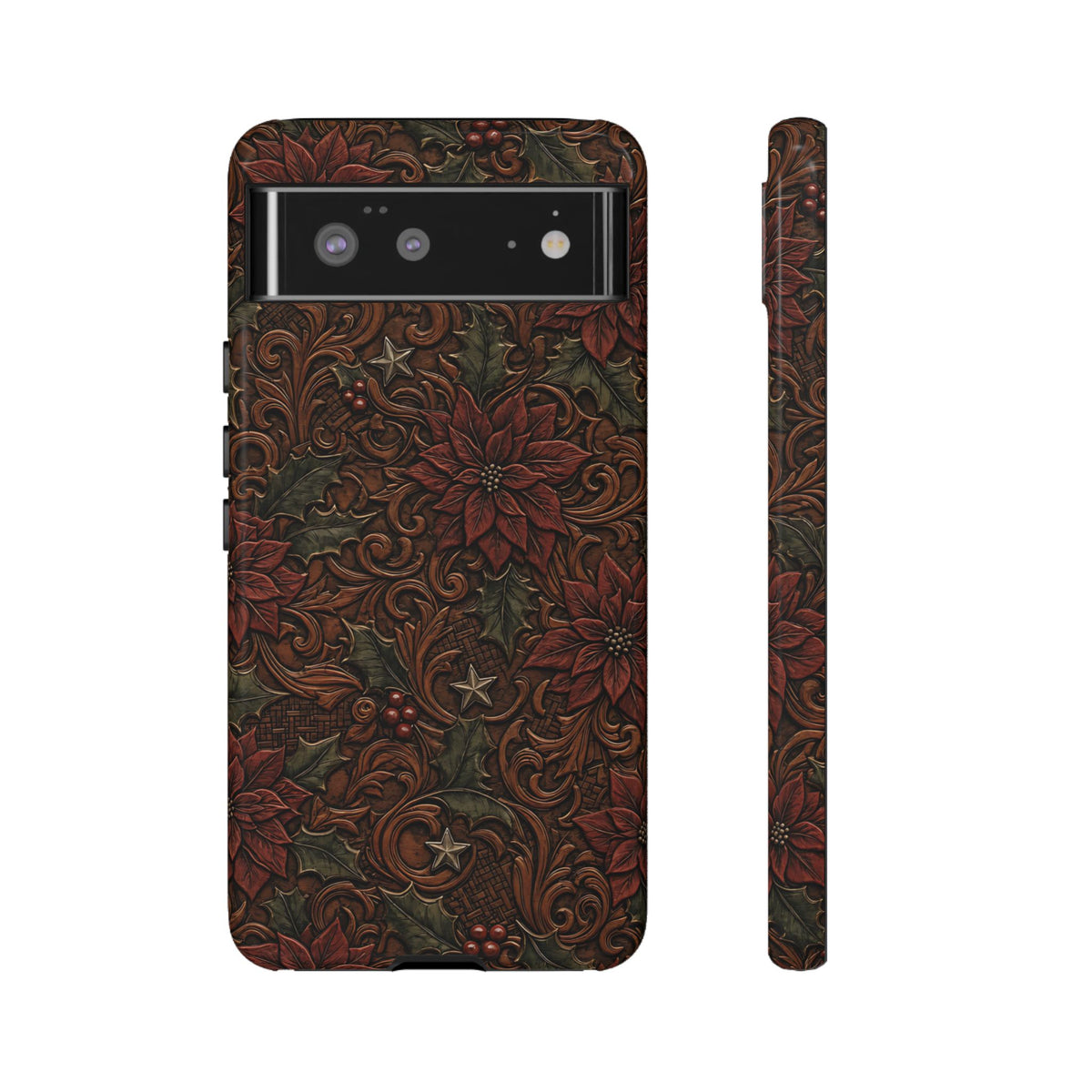 Tooled Poinsettia Tough Case