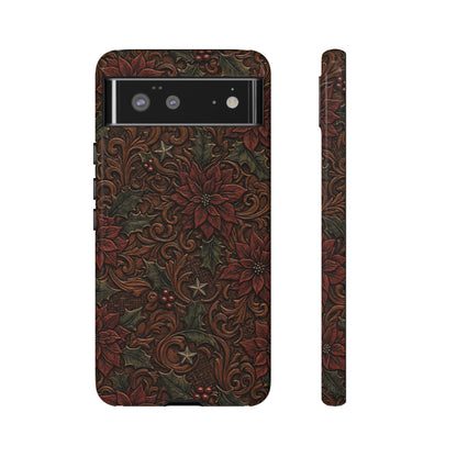 Tooled Poinsettia Tough Case