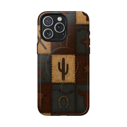 Western Icon Quilt Magnetic Case