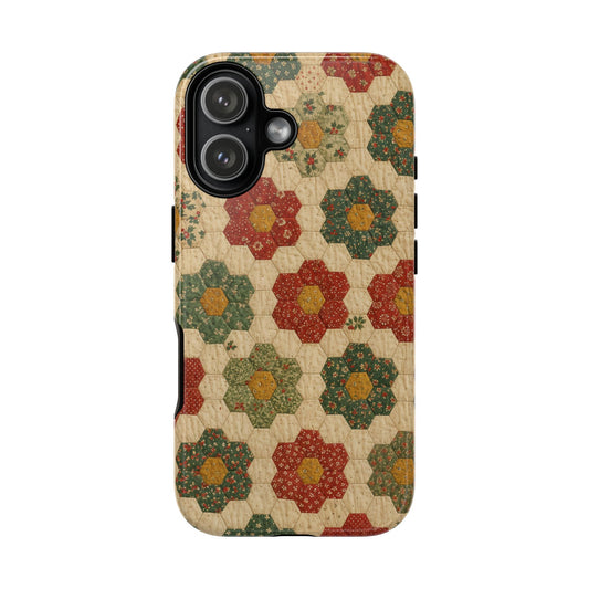 Holiday Hexagon Quilt Tough Case