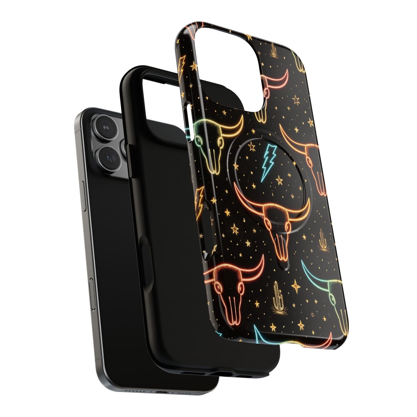Neon Longhorns Magnetic Case