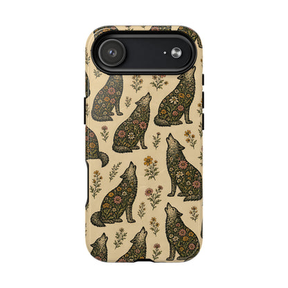 Floral Wolves Magnetic Case
