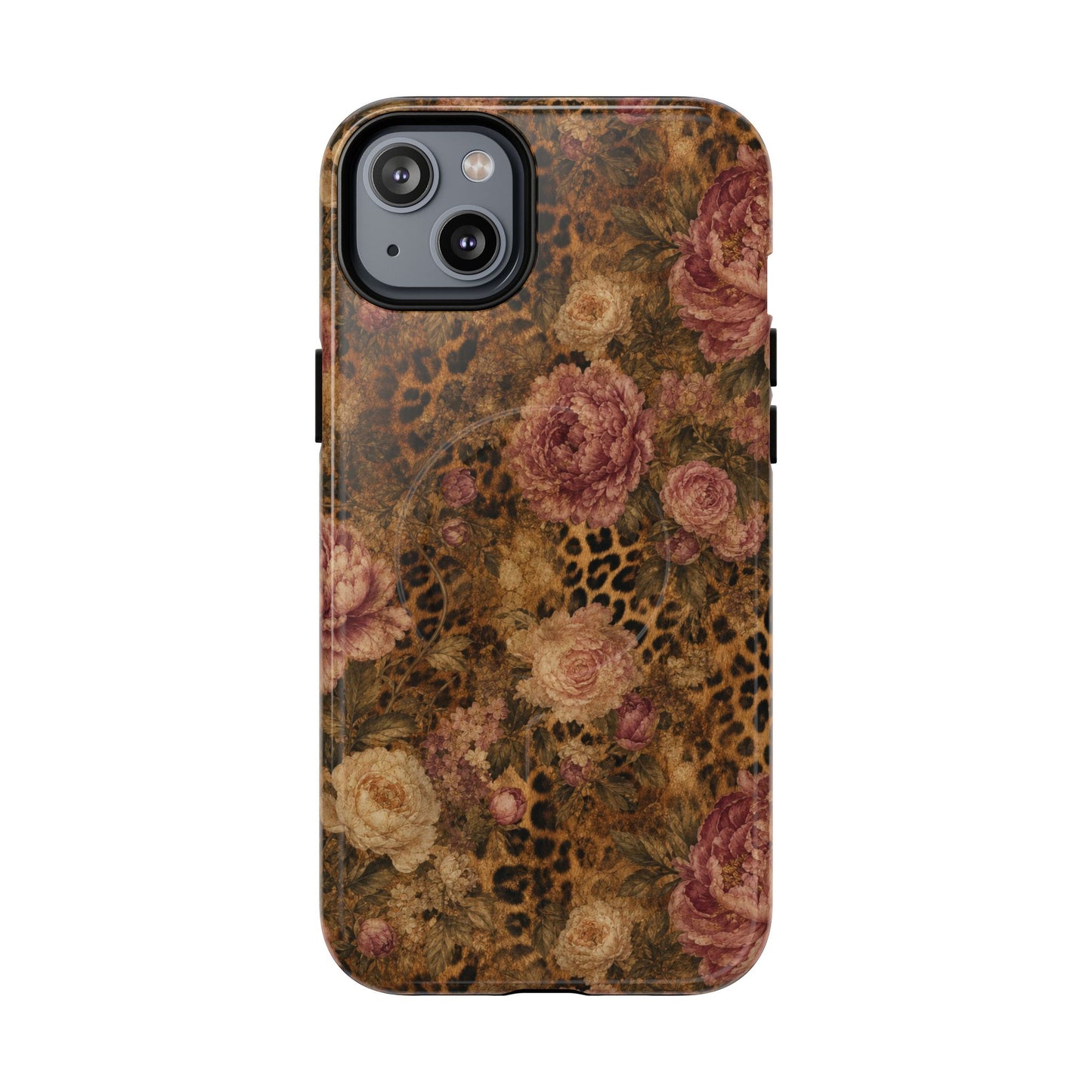 Leopard Floral Magnetic Case