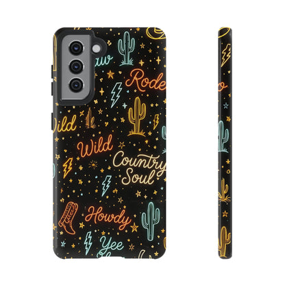 Neon Western Script Tough Case
