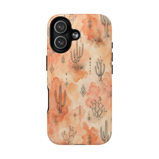 Watercolor Cactus Magnetic Case