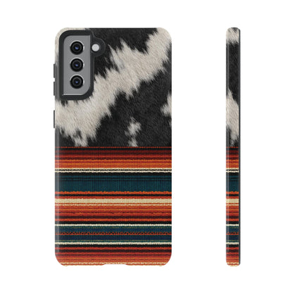 Cowhide + Serape Stripe Tough Case
