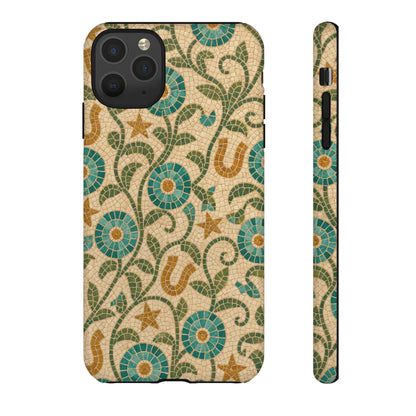 Turquoise Horseshoe Mosaic Tough Case