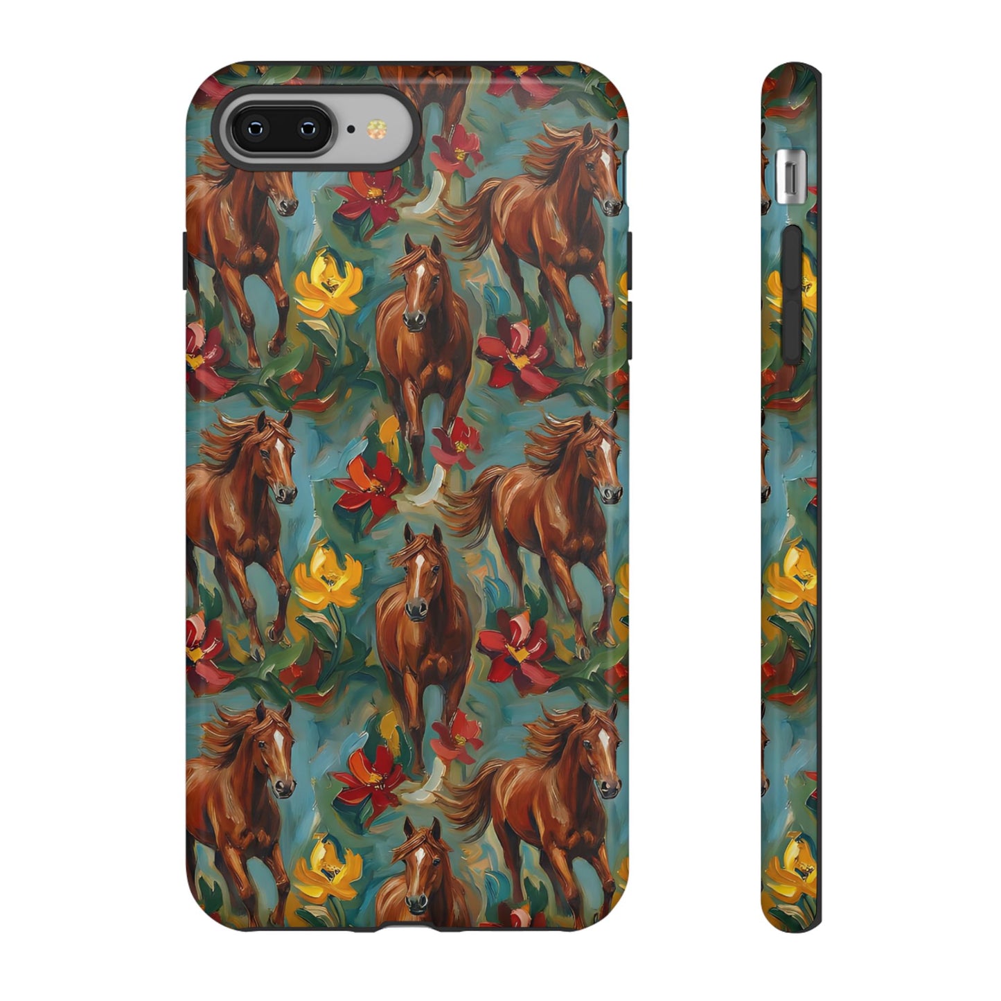 Oil Painted Horses Tough Case