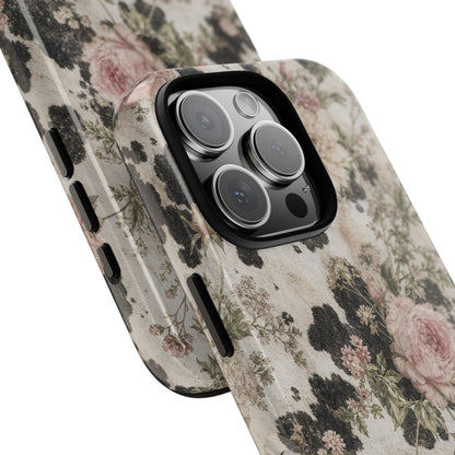 Floral Cowhide Tough Case