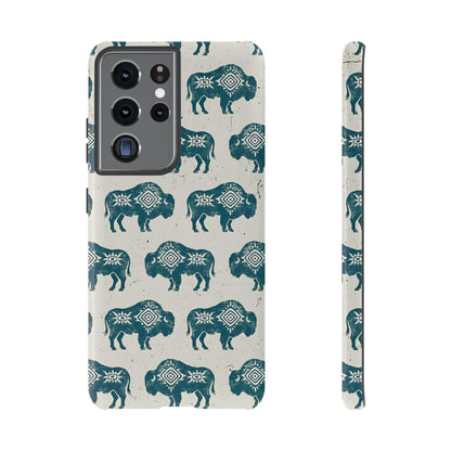 Teal Aztec Buffalo Tough Case