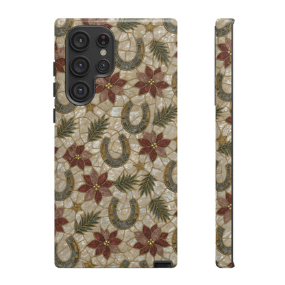 Pearl Horseshoe Poinsettia Tough Case