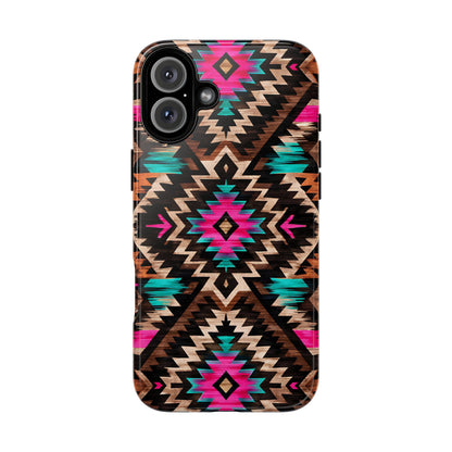 Neon Aztec Rug Tough Case
