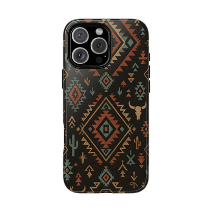 Midnight Western Aztec Tough Phone Case