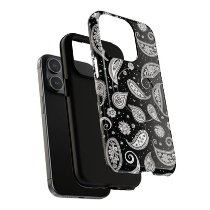 Black White Paisley Magnetic Case