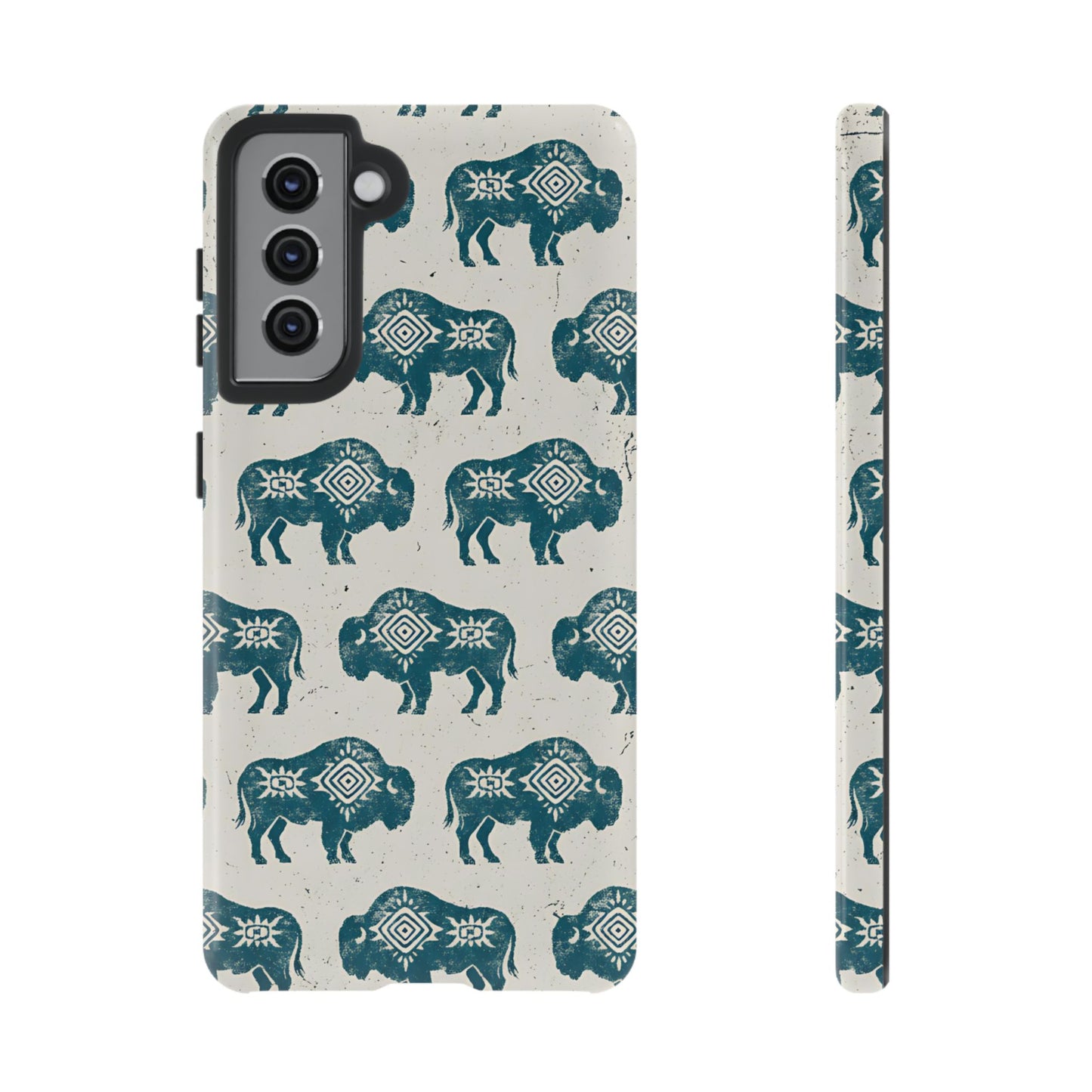 Teal Aztec Buffalo Tough Case