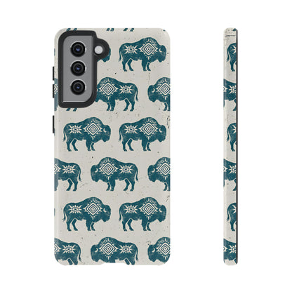 Teal Aztec Buffalo Tough Case