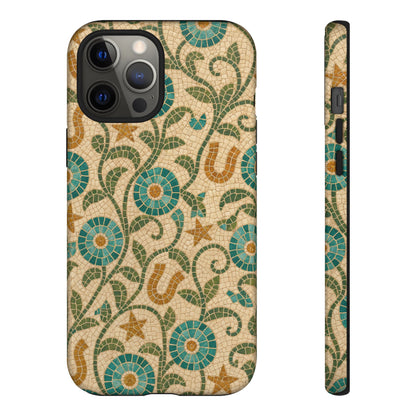 Turquoise Horseshoe Mosaic Tough Case
