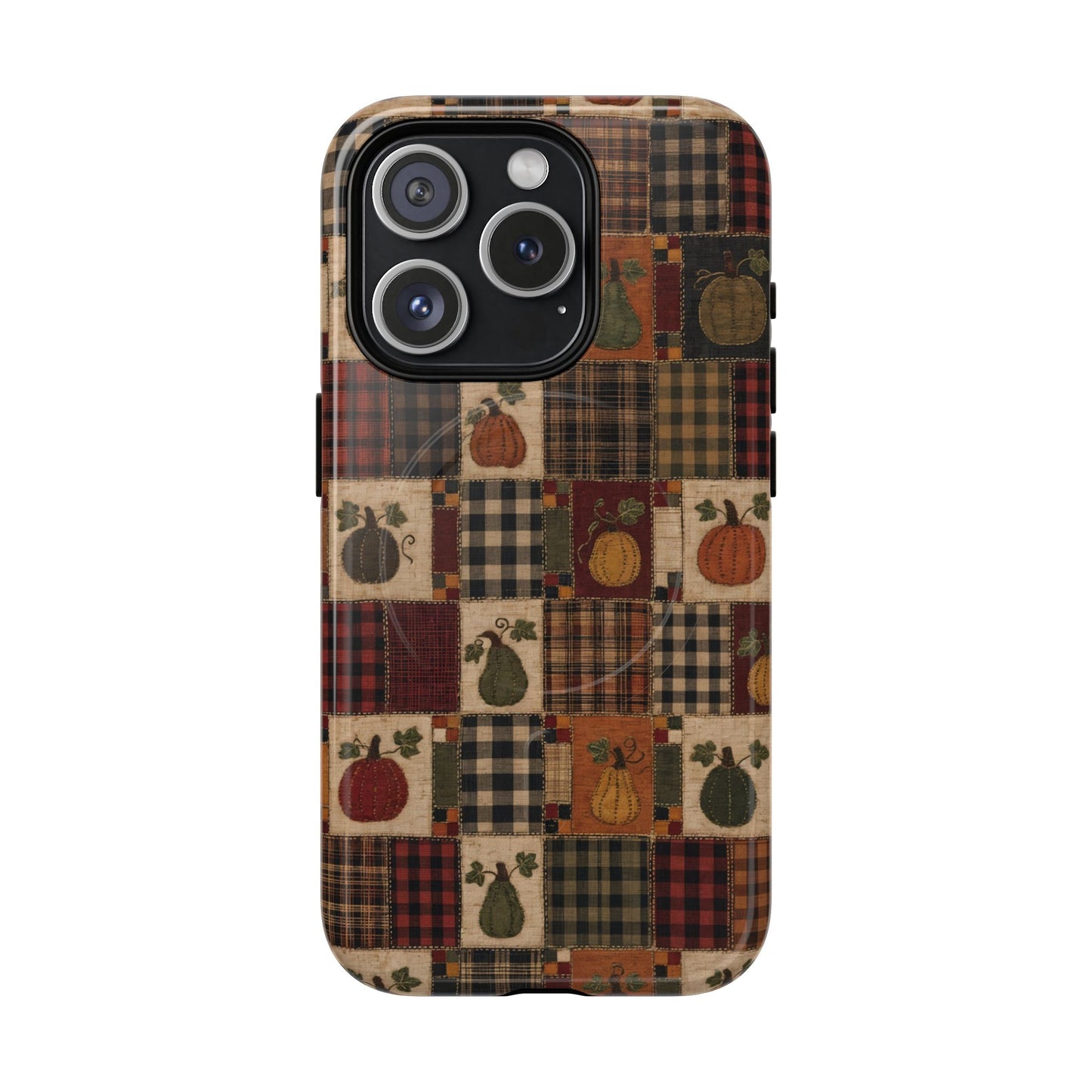Plaid Pumpkin Magnetic Case
