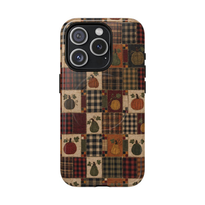 Plaid Pumpkin Magnetic Case