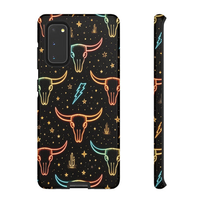 Neon Longhorns Tough Case