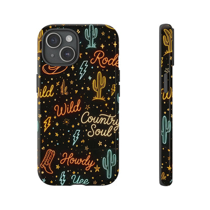 Neon Western Script Tough Case