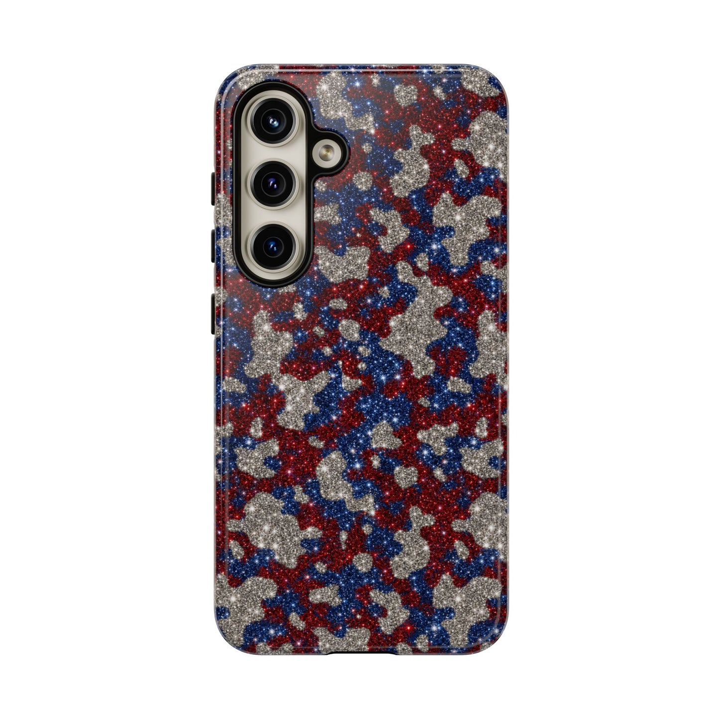 USA Cowhide Glitter Tough Case