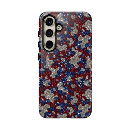 USA Cowhide Glitter Tough Case
