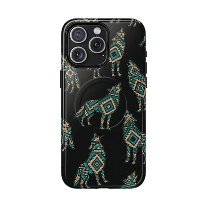Turquoise Wolf Magnetic Case