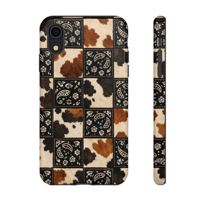 Cowhide Bandana Checkered Tough Case