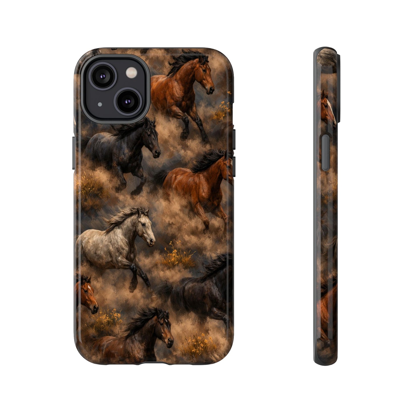 Running Horses Tough Case