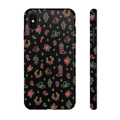Neon Holiday Doodles Tough Case