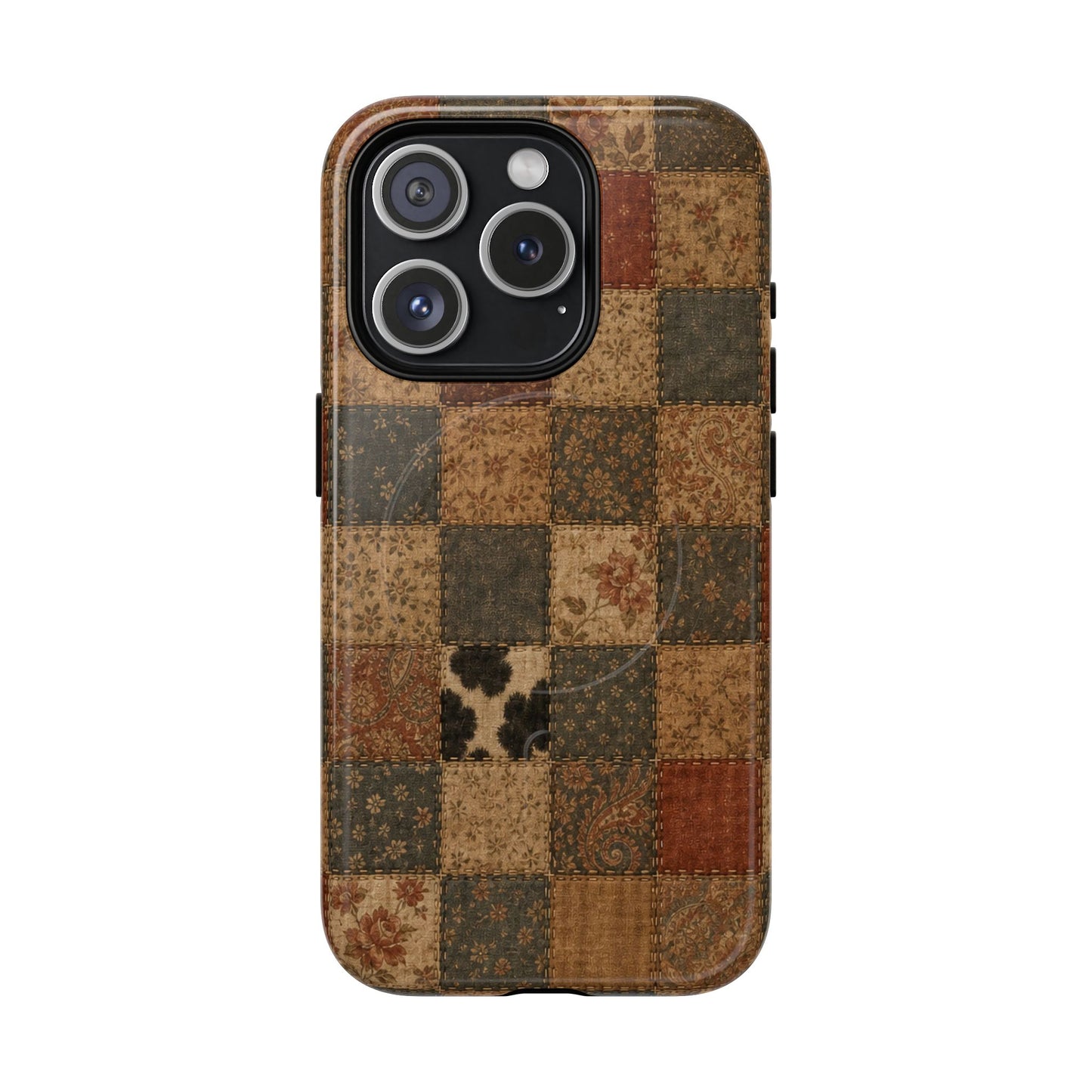 Rustic Patchwork Magnetic Case