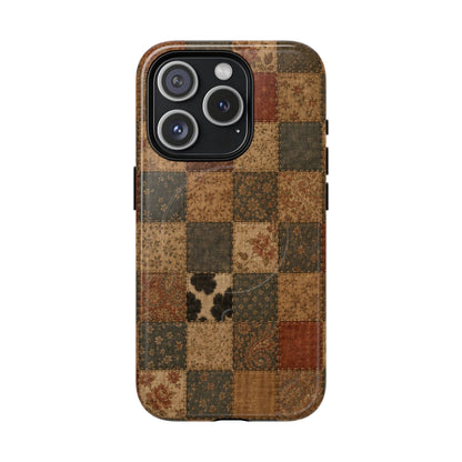 Rustic Patchwork Magnetic Case