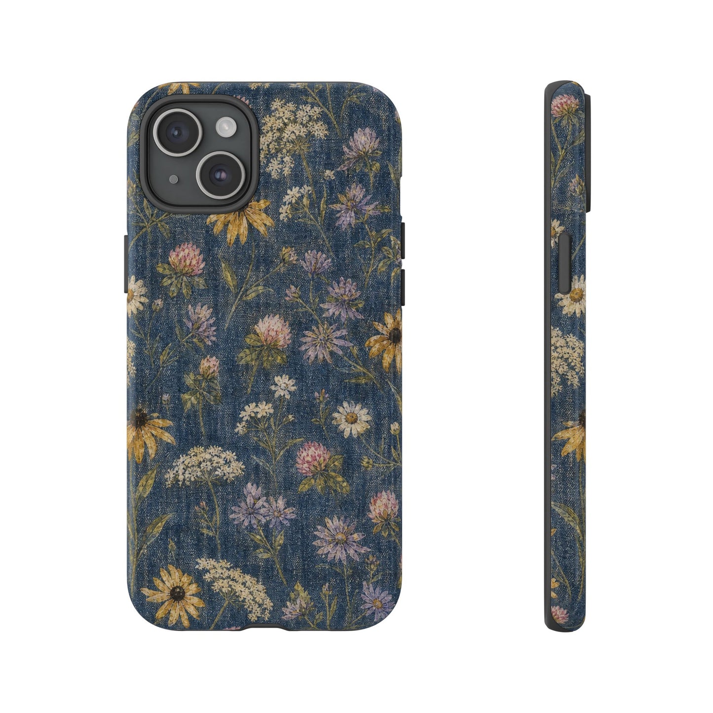 Denim Florals Tough Case