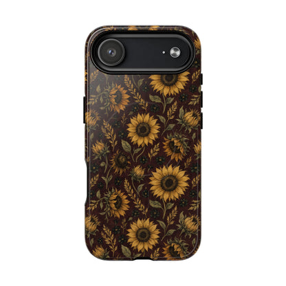 Burgundy Sunflowers Magnetic Case