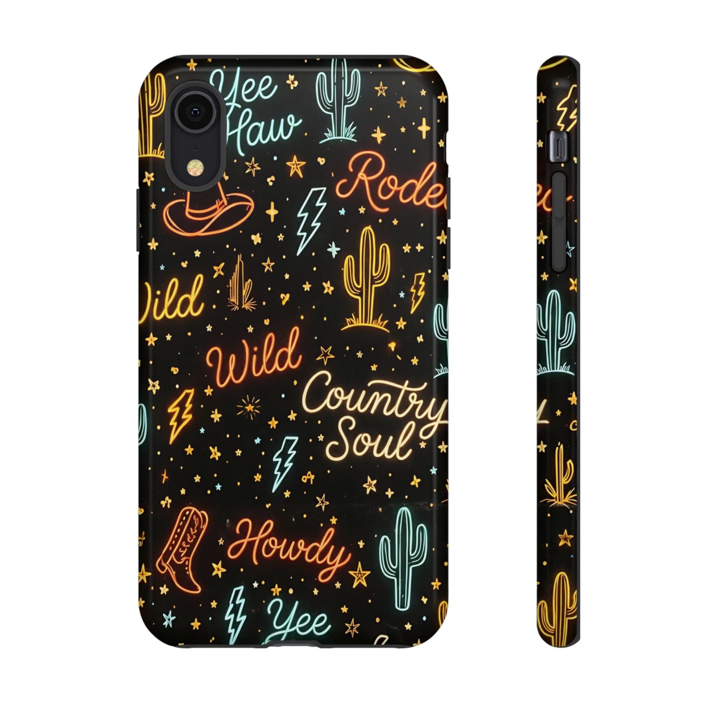 Neon Western Script Tough Case