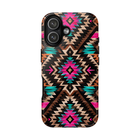 Neon Aztec Rug Tough Case