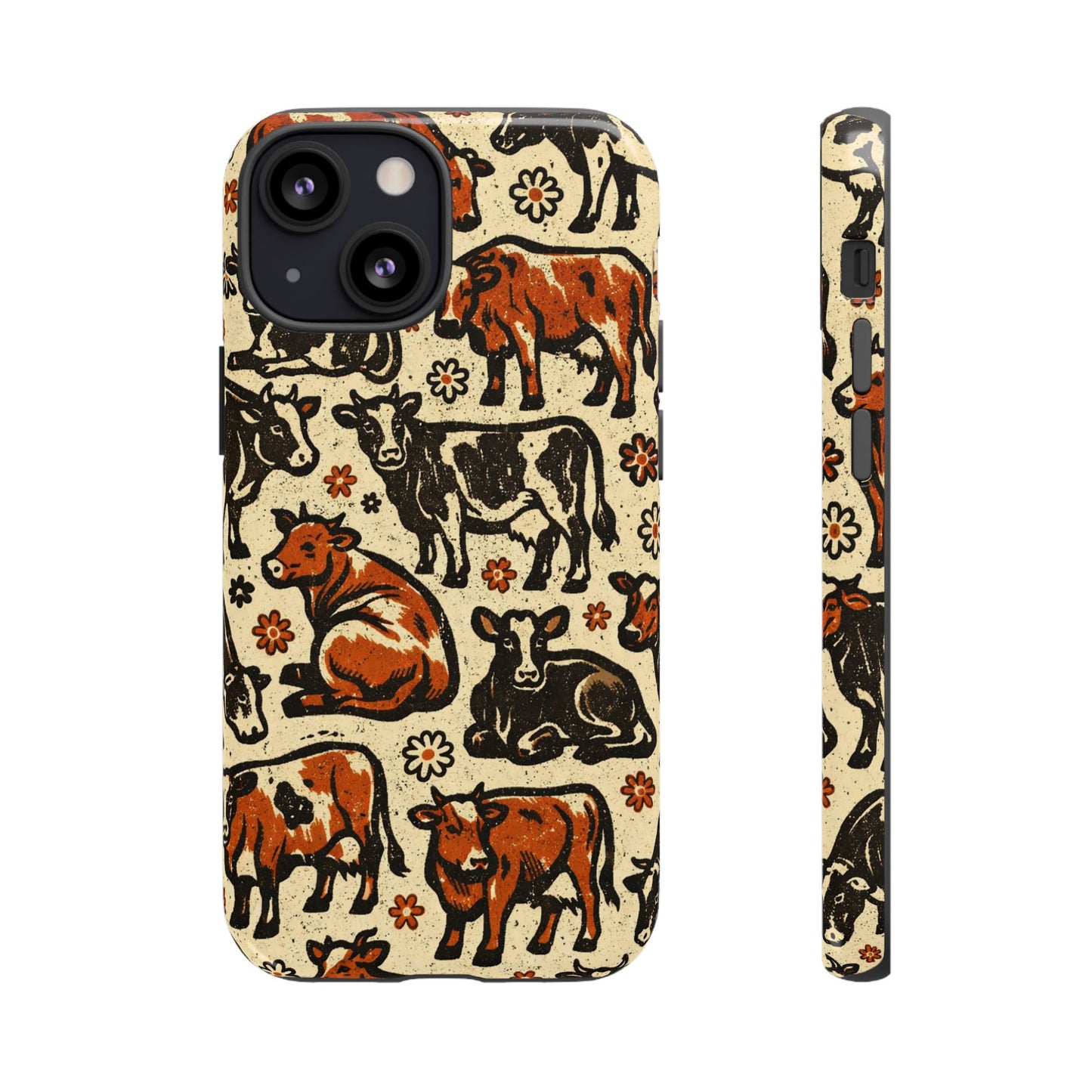 Retro Cows Tough Case
