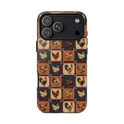 Patriotic Chicken Patchwork Tough Case