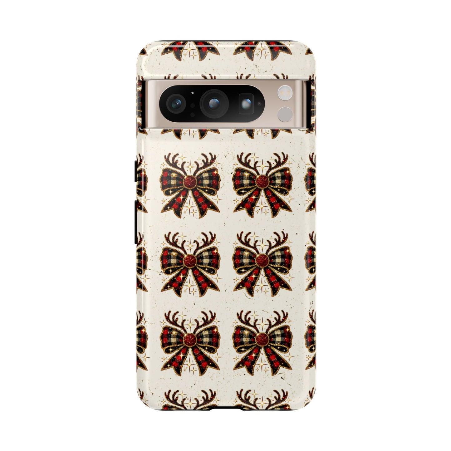 Christmas Antlers + Bows Tough Case