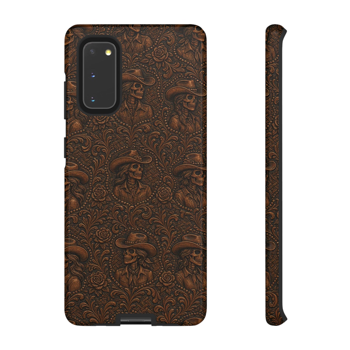 Tooled Skeleton Cowgirl Tough Case