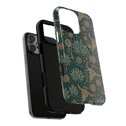Ornate Skull Magnetic Case