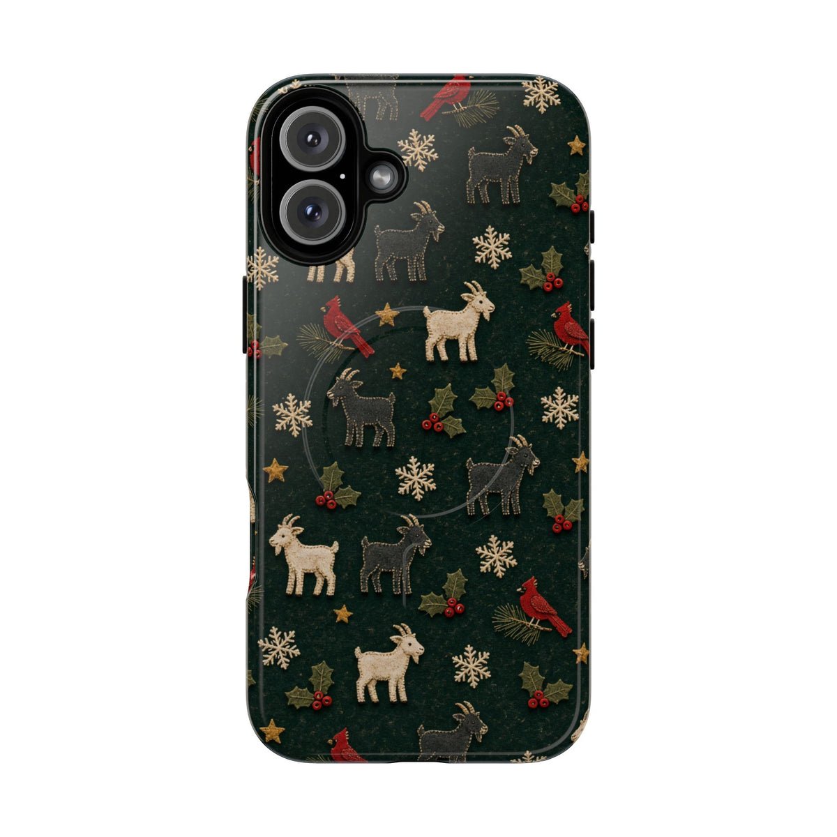 Felt Goats Cardinals Magnetic Case