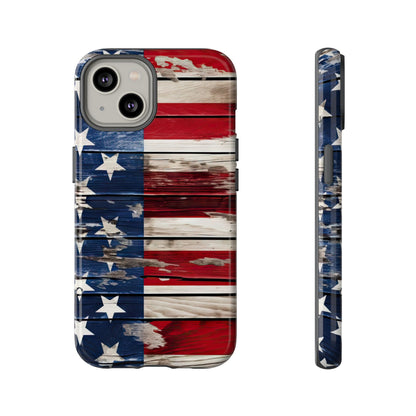 Wood Stars Stripes Tough Case