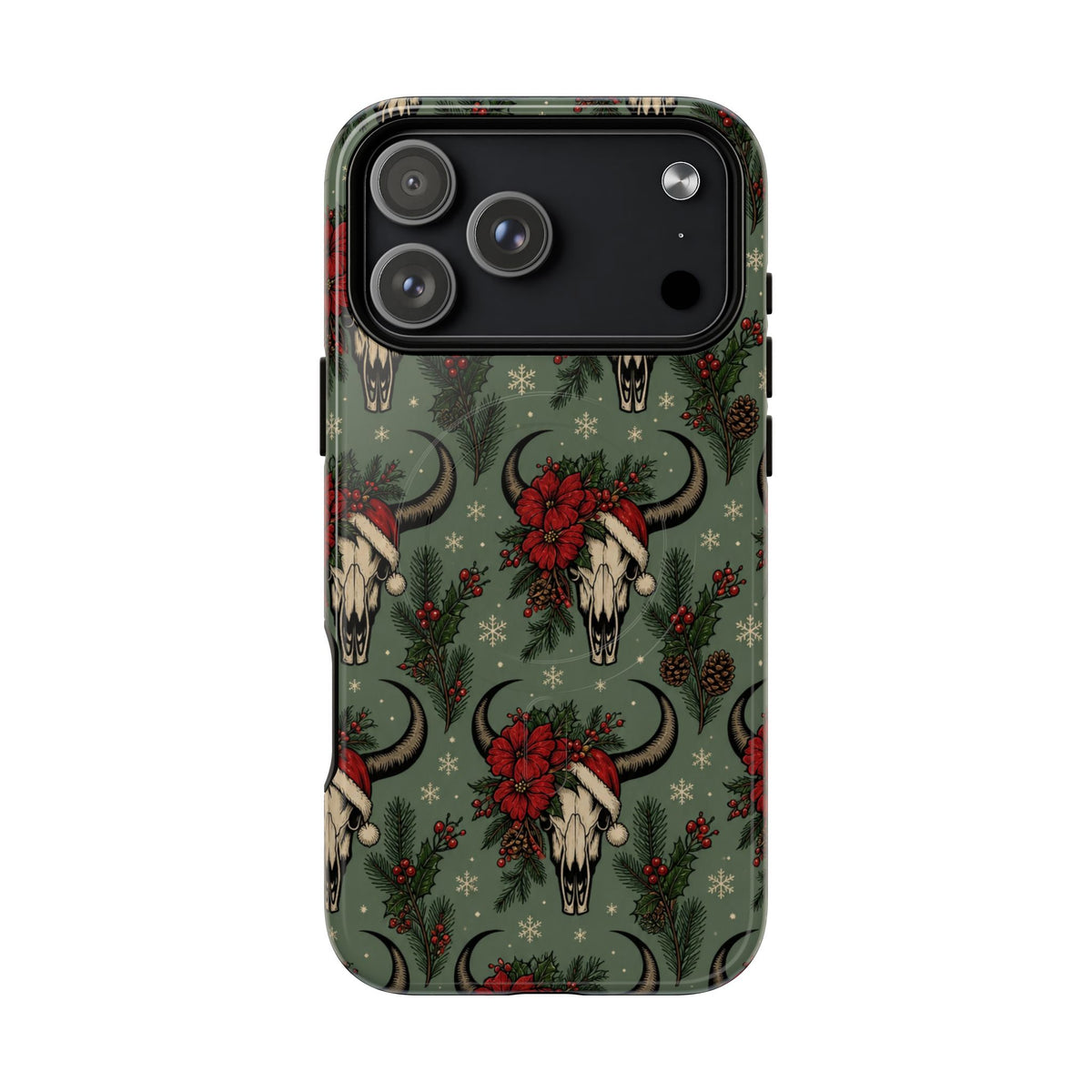 Santa Bull Skulls Magnetic Case