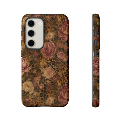 Leopard Floral Tough Case