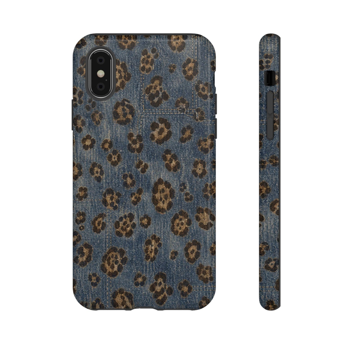 Denim Leopard Tough Case