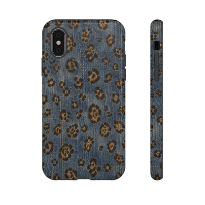 Denim Leopard Tough Case