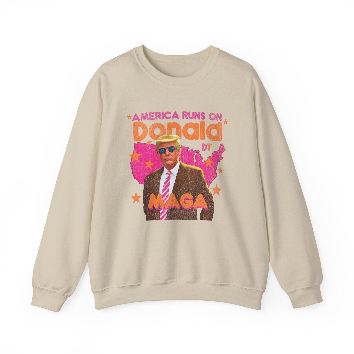 America Runs on Donald - Trump 2024 Sweatshirt