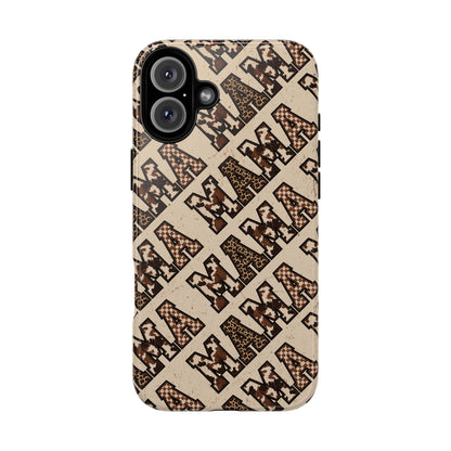 Grunge Cowhide Mama Tough Case